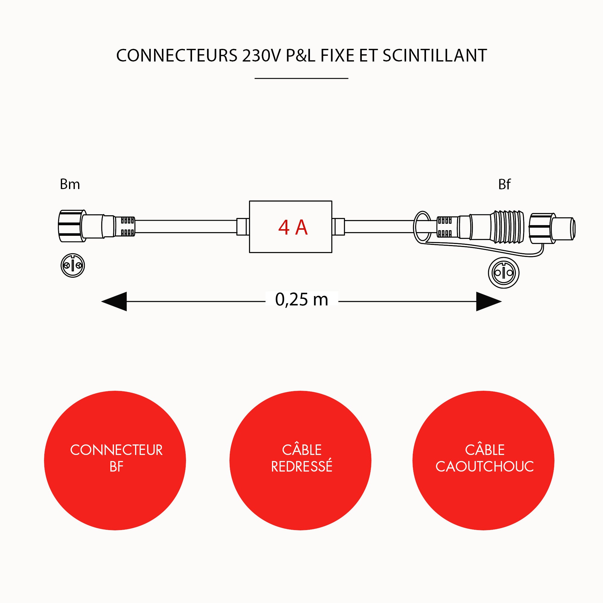 Redresseur connecteur B - 4 Ampère - 230V